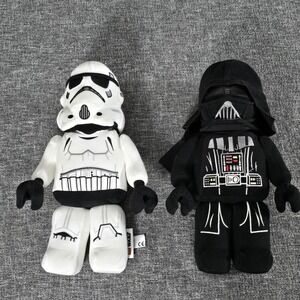 Lego Star Wars Stormtrooper & Darth Vader Plush Stuffed Toys Manhattan Toy 14"